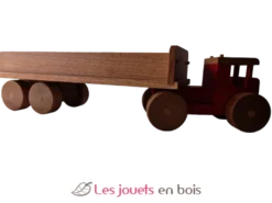 Camion tracteur avec benne coquine bois massif Coquine