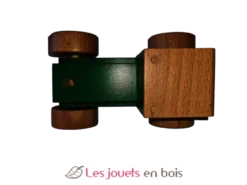 Camion tracteur avec benne vert coquine bois massif Coquine