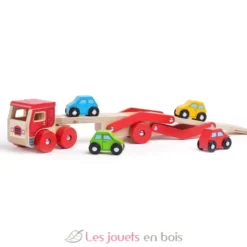 Camion transporteur de voitures - Bigjigs Toys
