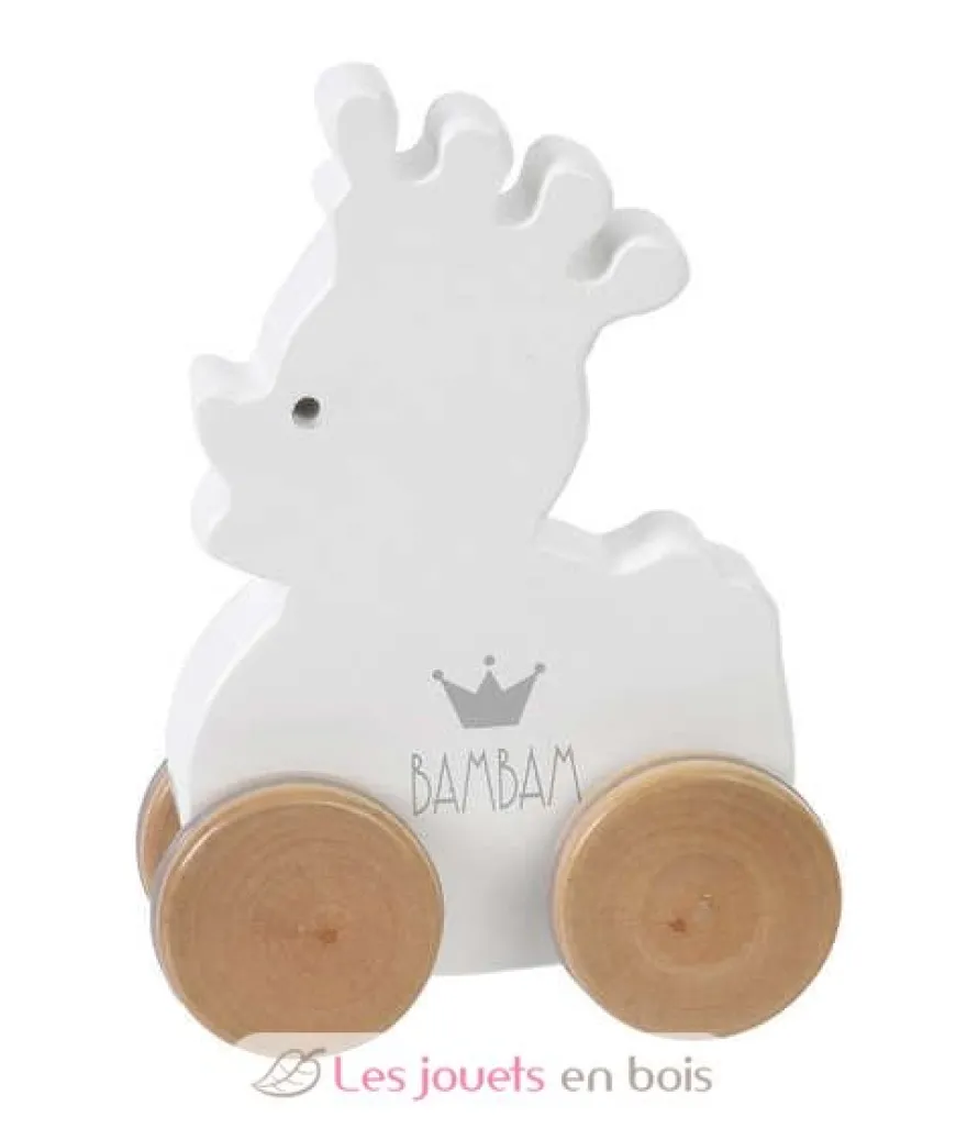 Canard en bois à roulettes - Bambam