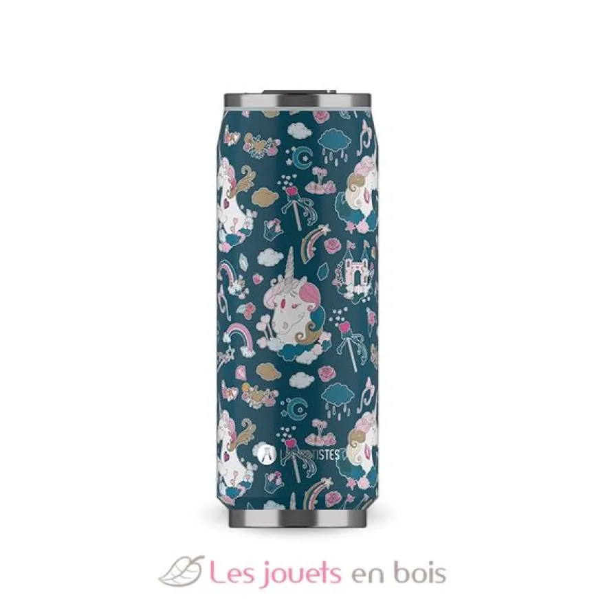 Canette isotherme Licorne Nuit 500 ml - Les Artistes Paris