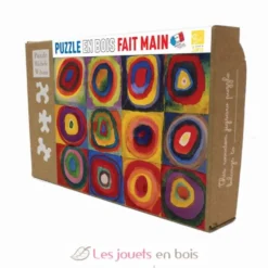 Carrés avec cercles de Kandinsky - Puzzle Michèle Wilson