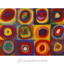 Carrés avec cercles de Kandinsky - Puzzle Michèle Wilson
