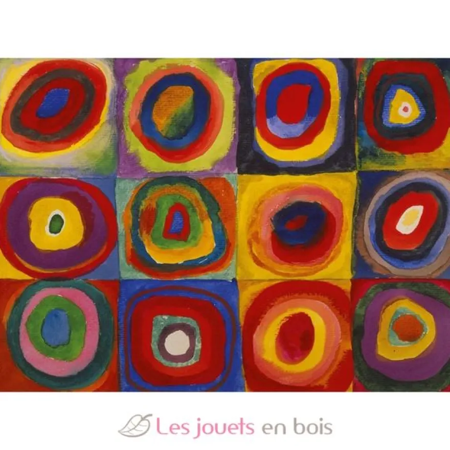 Carrés avec cercles de Kandinsky - Puzzle Michèle Wilson