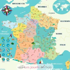 Carte de France magnétique Ingela P. Arrhenius - Vilac
