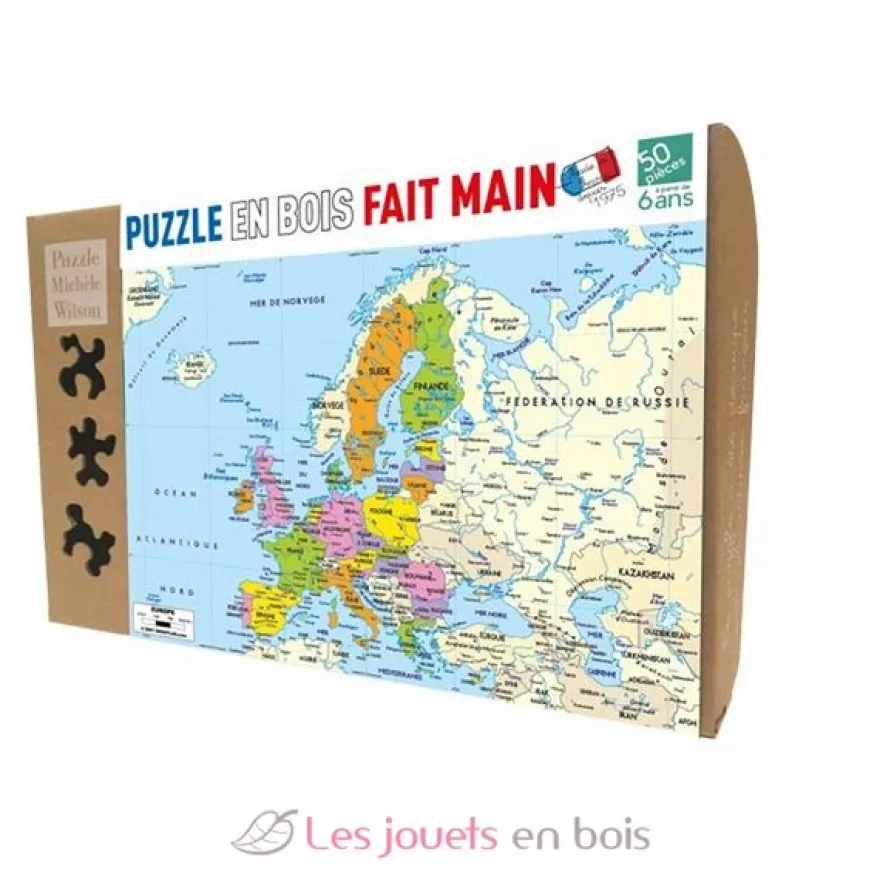 Carte d'Europe - Puzzle Michèle Wilson