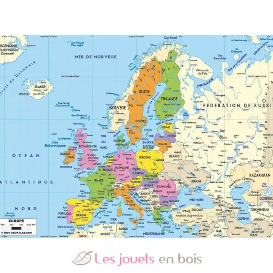 Carte d'Europe - Puzzle Michèle Wilson