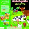 Cartes à gratter La ferme - Piccolia