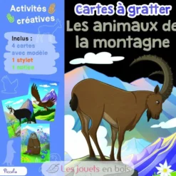 Cartes à gratter Les animaux de la montagne - Piccolia