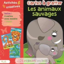 Cartes à gratter Les Animaux Sauvages - Piccolia