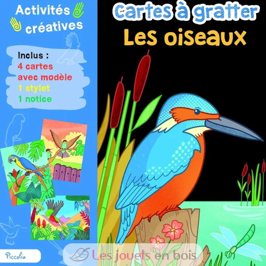 Cartes à gratter Les oiseaux - Piccolia