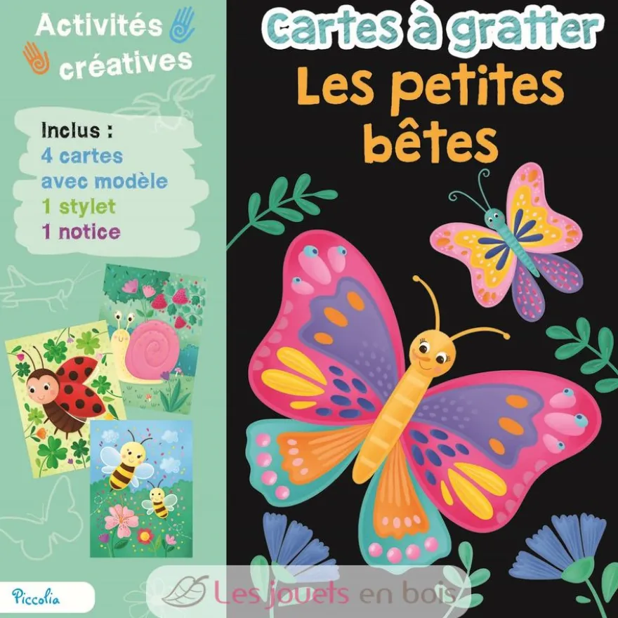 Cartes à gratter Les Petites Bêtes - Piccolia
