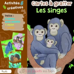 Cartes à gratter Les singes - Piccolia