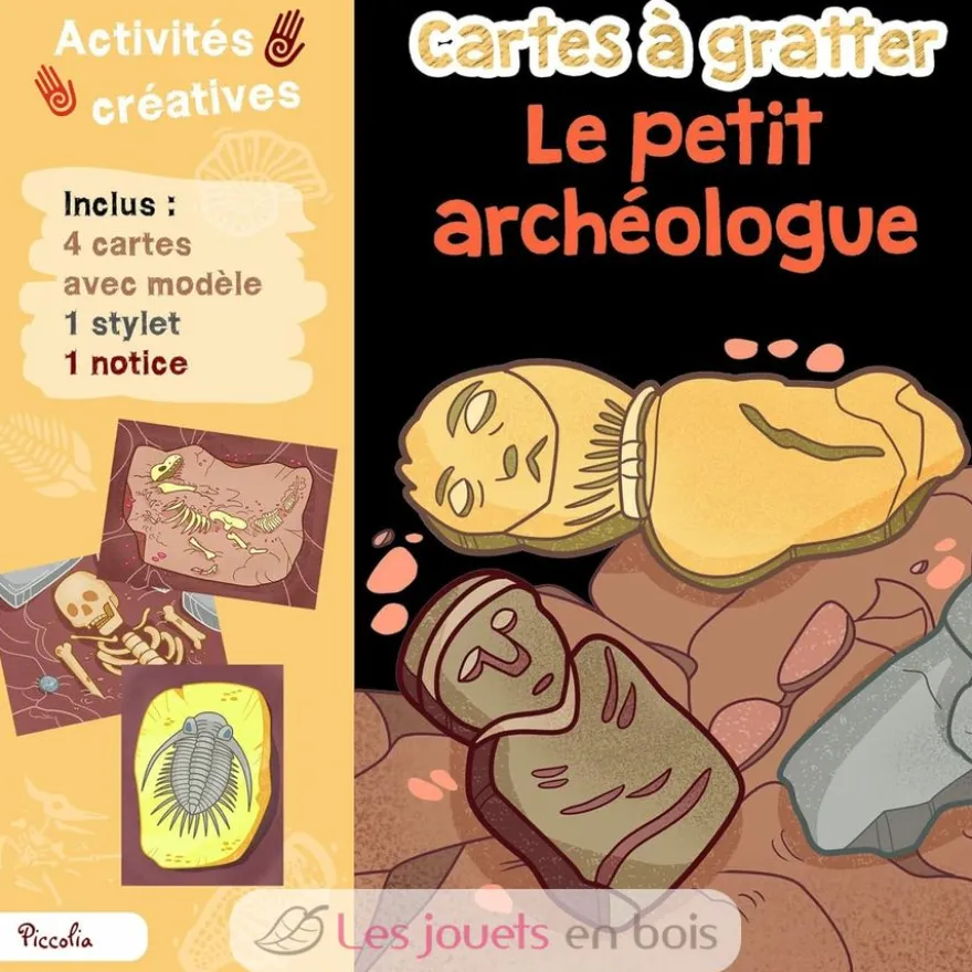 Cartes à gratter Petit archéologue - Piccolia