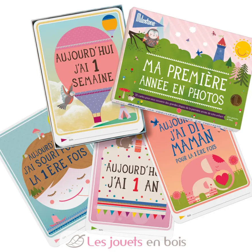 Cartes souvenirs Ma première année - Milestone