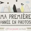 Cartes souvenirs - Ma première année Over the moon - Milestone