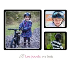 Casque enfant Black Goggle Medium - Kiddimoto