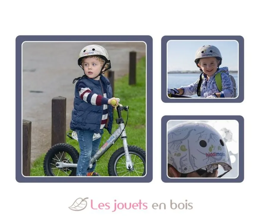 Casque enfant Dino Small - Kiddimoto