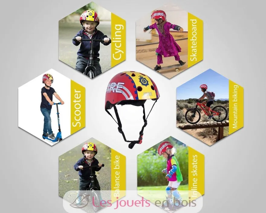 Casque enfant Fire Small - Kiddimoto