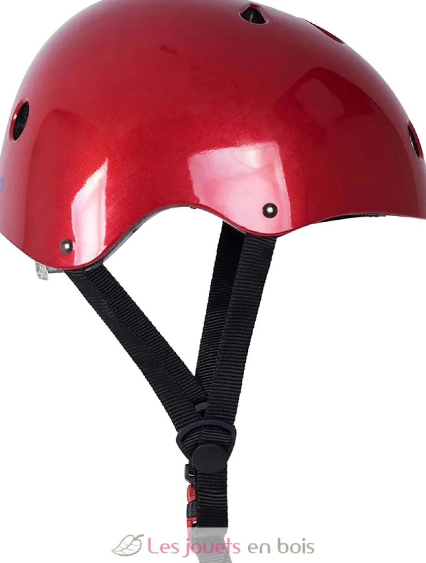 Casque enfant Metallic Red Medium - Kiddimoto