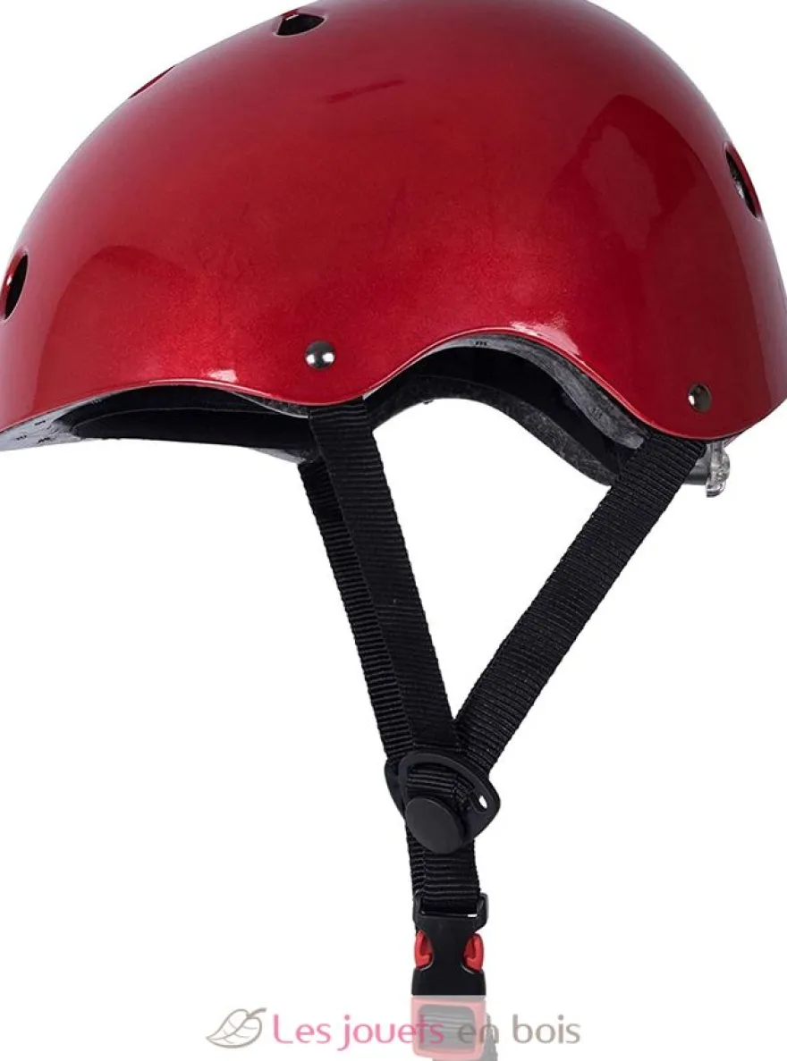 Casque enfant Metallic Red Medium - Kiddimoto