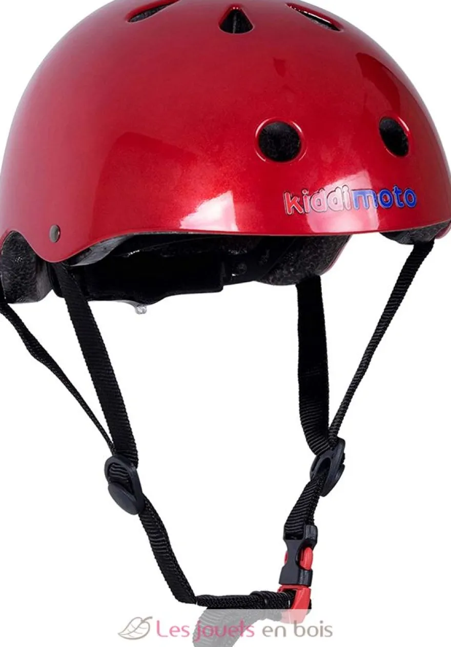 Casque enfant Metallic Red Small - Kiddimoto