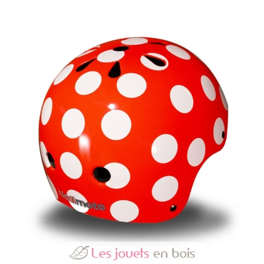 Casque enfant Red Dotty Medium - Kiddimoto