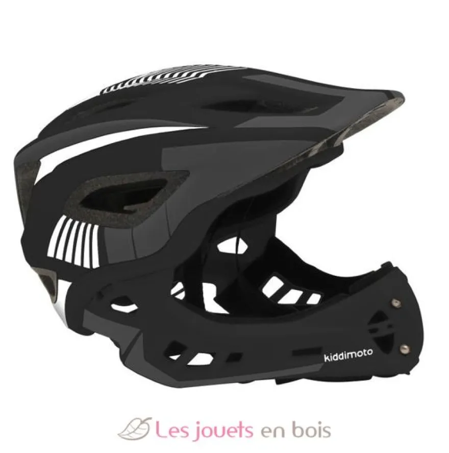 Casque vélo intégral noir S - Kiddimoto