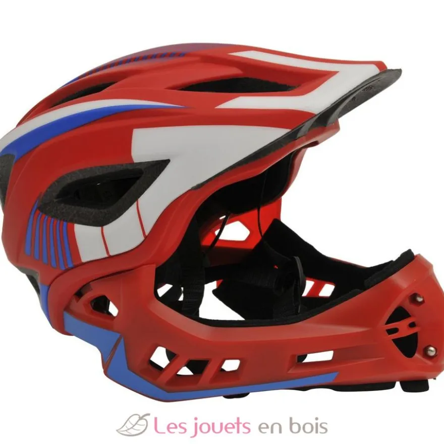 Casque vélo intégral rouge S - Kiddimoto