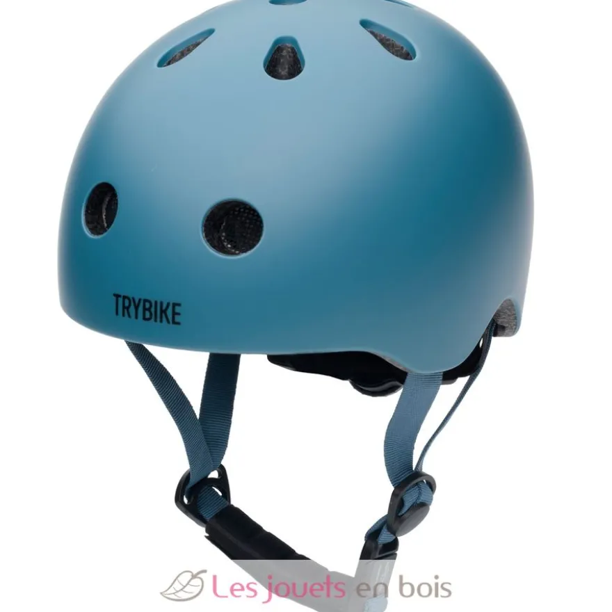 Casque XS vintage bleu - Trybike
