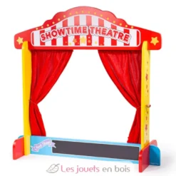 Castelet de théâtre de marionnettes - Bigjigs Toys