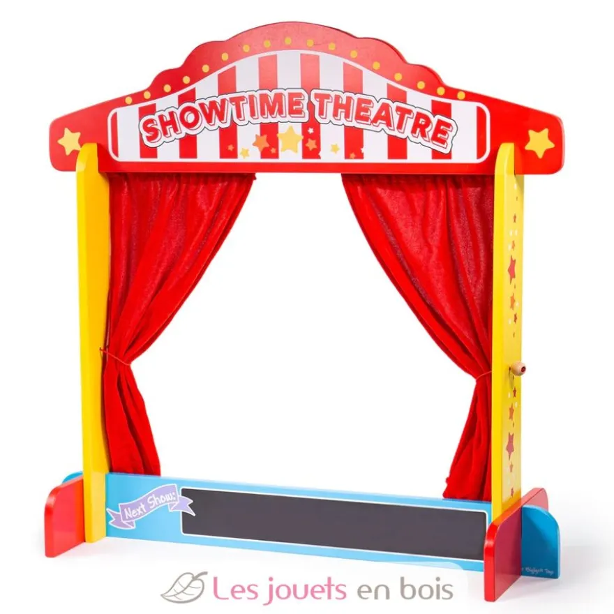 Castelet de théâtre de marionnettes - Bigjigs Toys