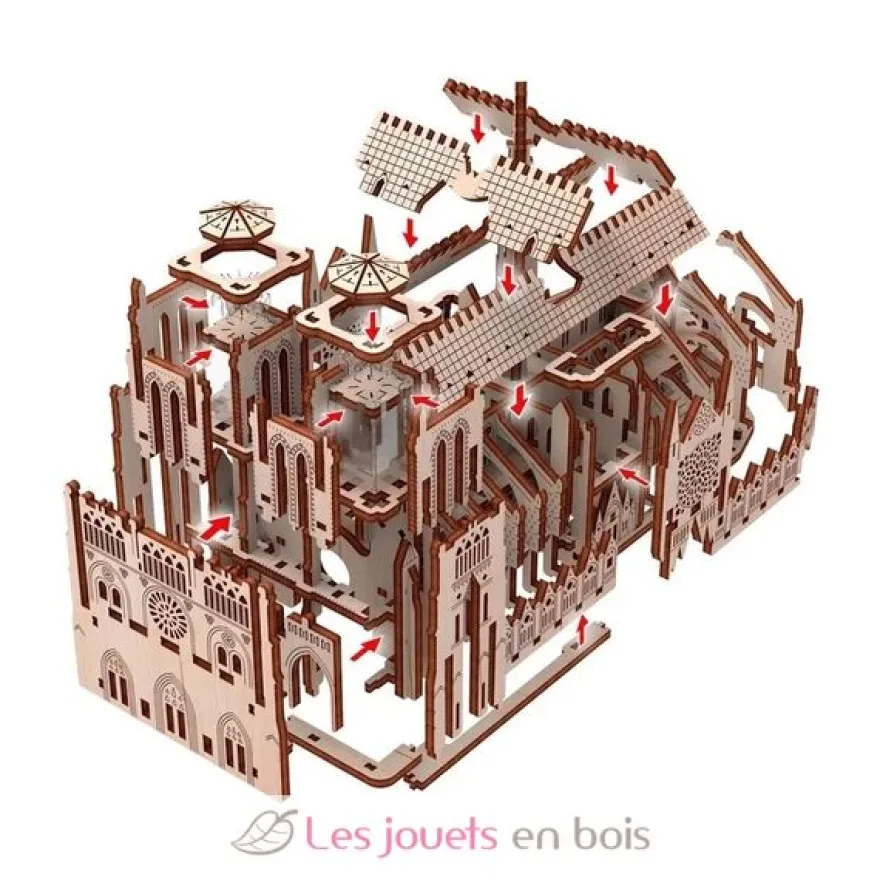 Cathédrale Notre Dame - Puzzle 3D en bois - Mr. Playwood
