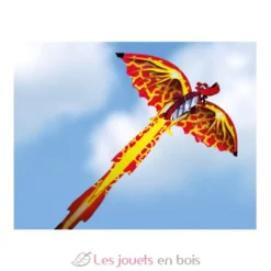Cerf-volant Dragon 3D avec traîne - Günther