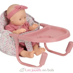 Chaise de table pour poupée rose - Little Dutch