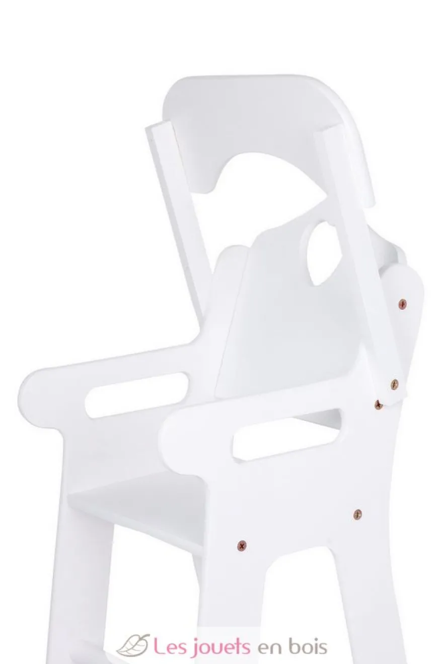 Chaise haute cœur blanche - Small Foot company