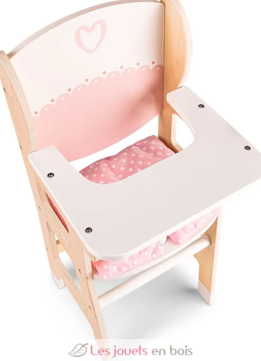 Chaise haute en bois pour poupée - New Classic Toys