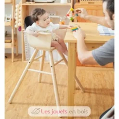 Chaise haute noire - Plan Toys