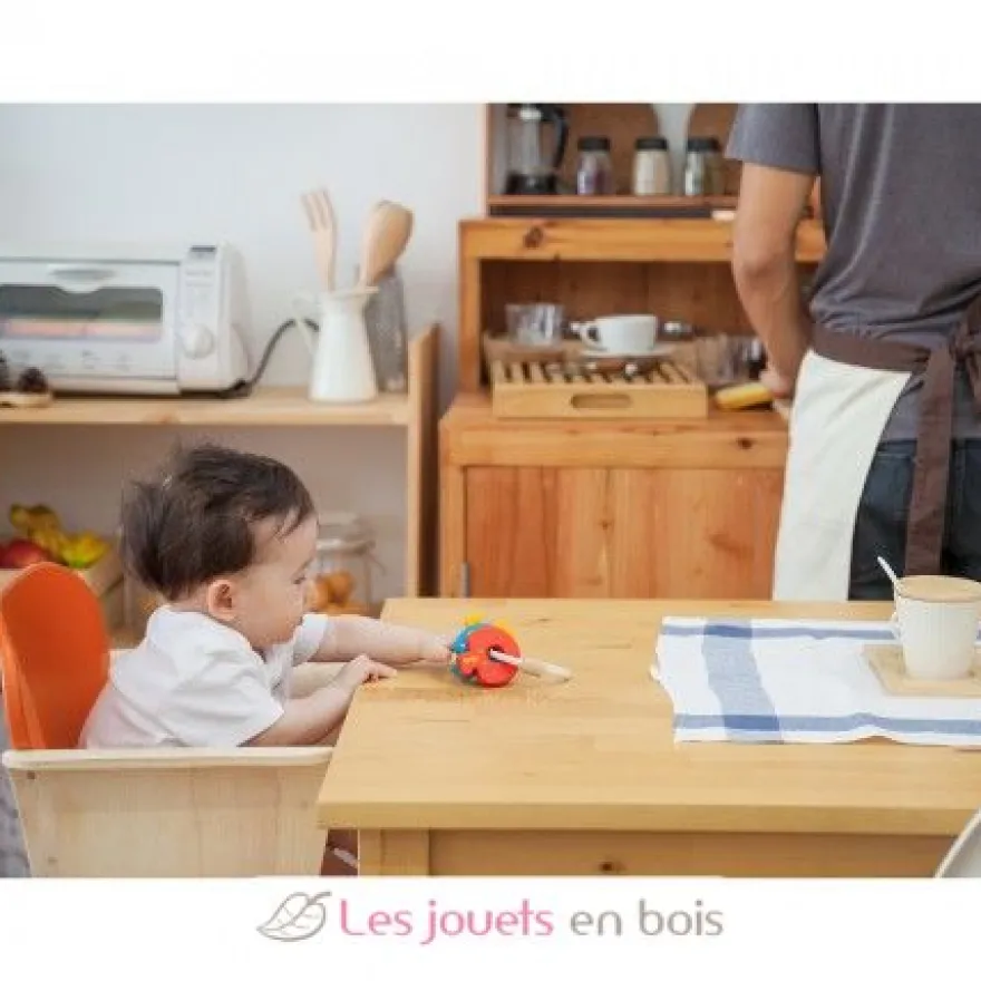 Chaise haute noire - Plan Toys