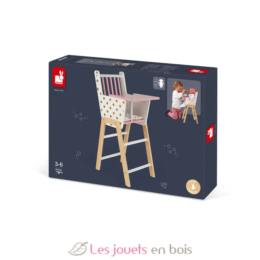 Chaise haute poupée Candy Chic - Janod