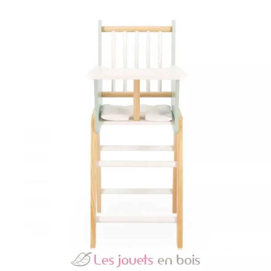 Chaise haute poupée Zen vert d'eau - Janod