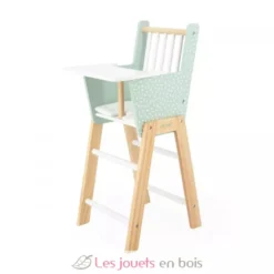 Chaise haute poupée Zen vert d'eau - Janod