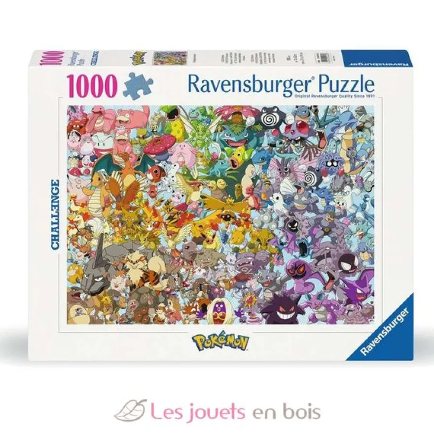 Challenge Puzzle Pokémon 1000 pièces - Ravensburger