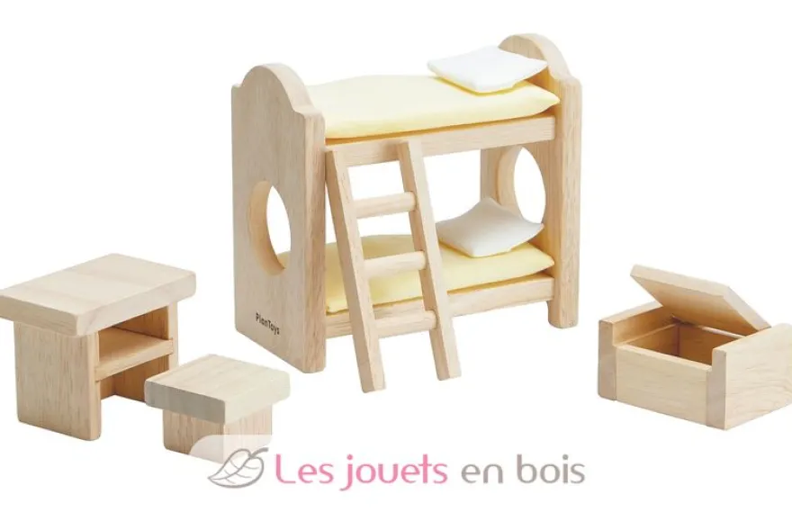 Chambre des enfants - bois naturel - Plan Toys