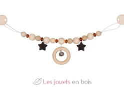 Chaîne de poussette en bois et ambre - Goki