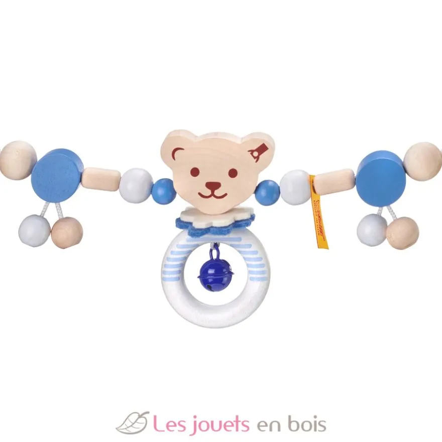 Chaîne pour poussette Ours Steiff bleu - Selecta
