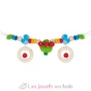 Chaîne poussette oiseaux en bois coloré - Goki