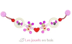 Chaîne poussette souris rose - Heimess