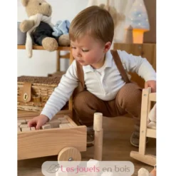 Chariot avec blocs en bois - Egmont Toys
