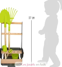 Chariot avec outils de jardin - Small Foot company